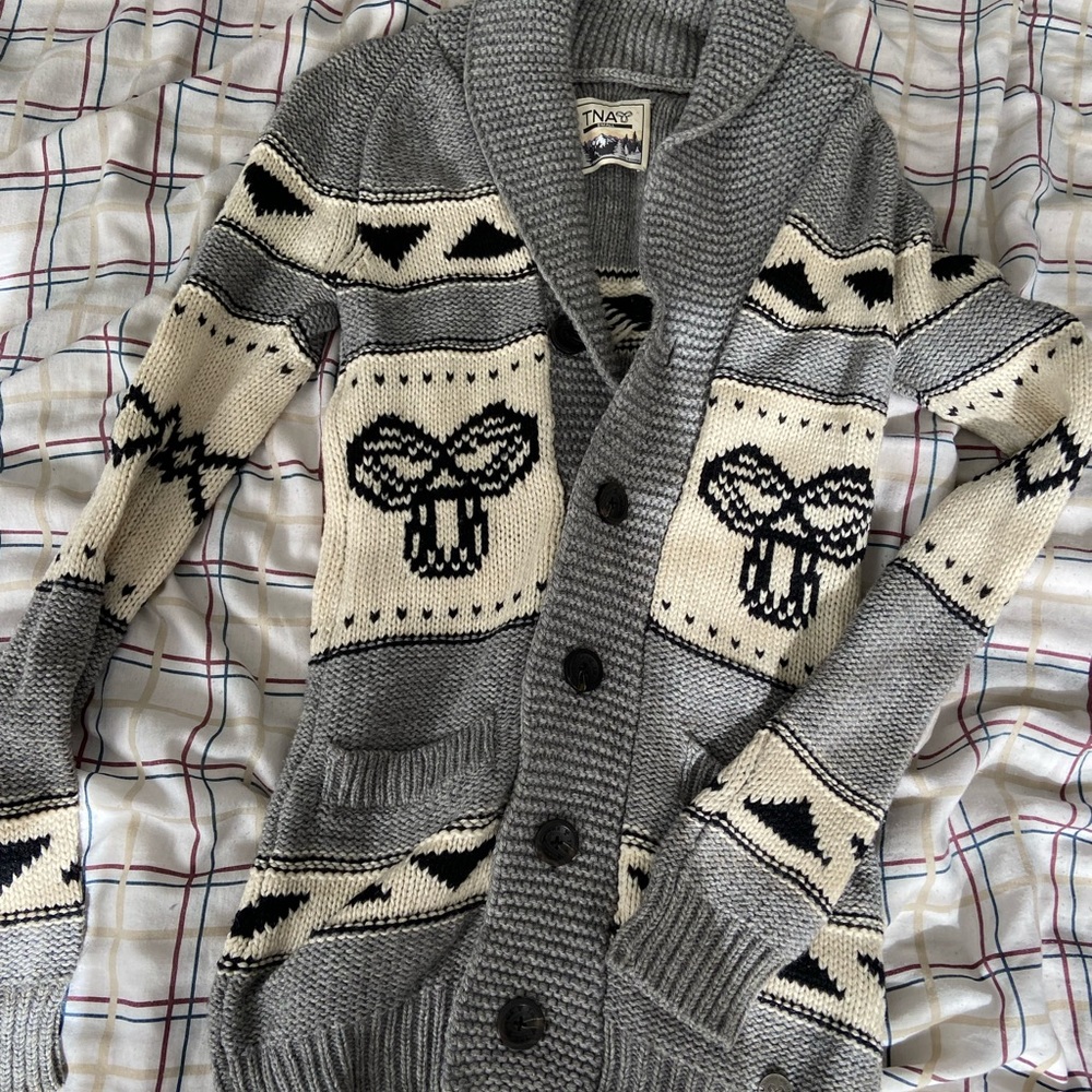 Aritzia TNA Wool Cowichan Sweater